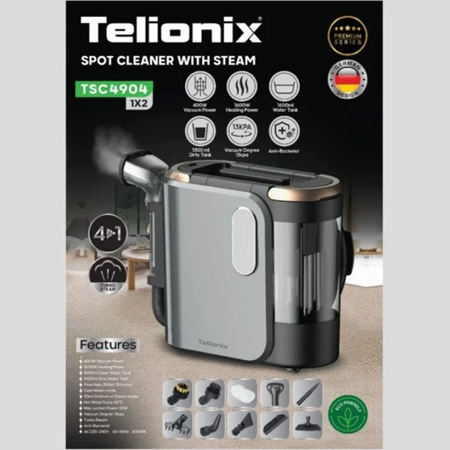 نقطه شوی تلیونیکس مدل TSC4904 بخار شور و فرش شور